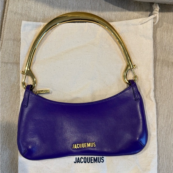 Jacquemus Purple and Gold Women's Bag Le Bisou Mousqueton Shoulder Bag - Picture 1 of 2